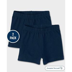 The Children’s Place  Toddler Girls Cartwheel Shorts Navy Blue Size 4T New
